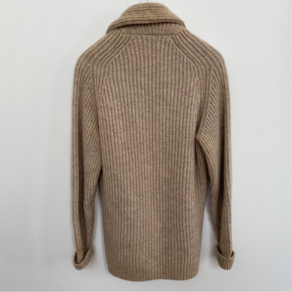 Mark Shale - Men’s XS Shetland Wool Shawl Cardigan Sweater (Made In Scotland) - Picture 2 of 6